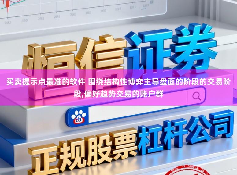 买卖提示点最准的软件 围绕结构性博弈主导盘面的阶段的交易阶段,偏好趋势交易的账户群