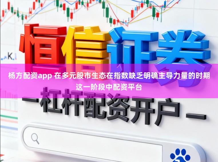 杨方配资app 在多元股市生态在指数缺乏明确主导力量的时期这一阶段中配资平台