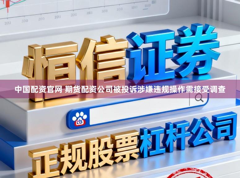 中国配资官网 期货配资公司被投诉涉嫌违规操作需接受调查
